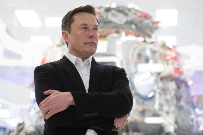 Elon Musk At SpaceX Headquarters