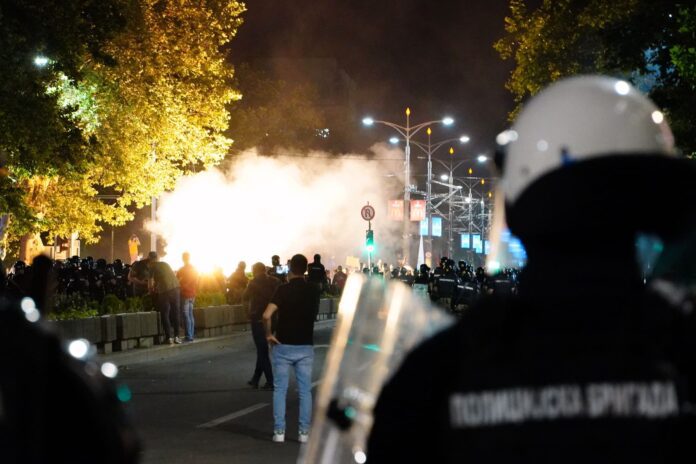 Protest BG incidenti 1