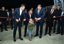 Dodik i Karan na otvaranju novog proizvodnog pogona preduzeća „Ekoboks“ u Potočarima